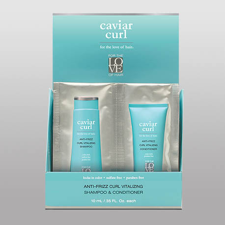 Caviar Curl Shampoo and Conditioner Travel Size 4 Pack